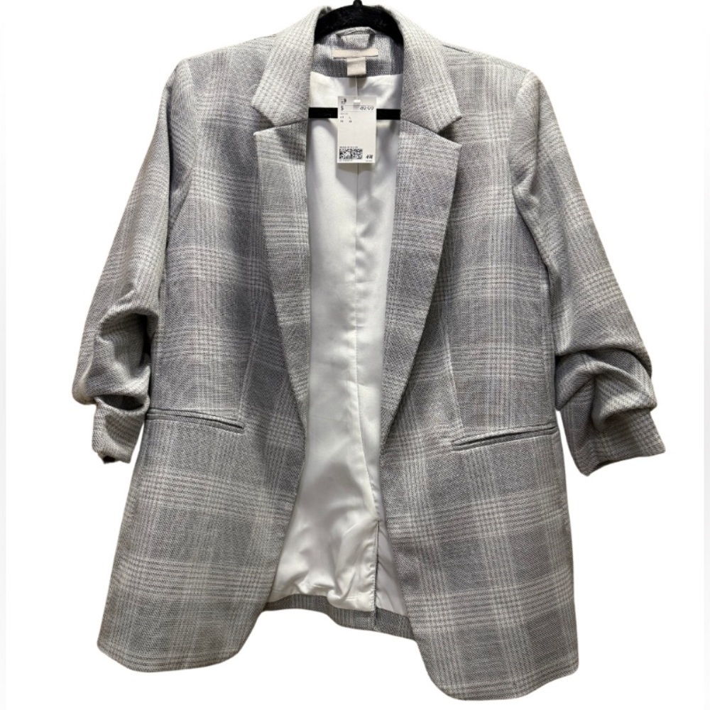 NWT H&M Plaid Blazer and Skirt Set Size Large - Picture 3 of 14